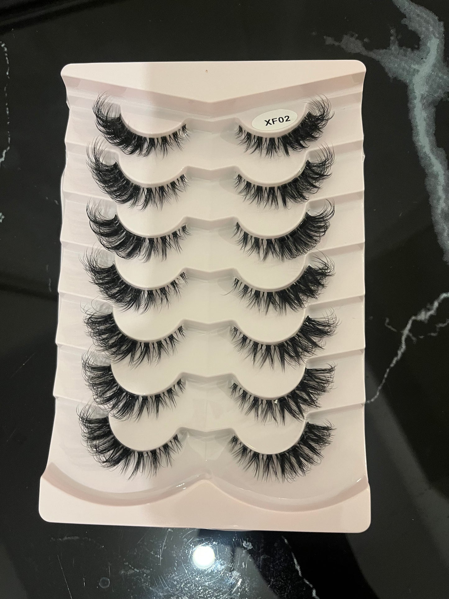 Cat Eye Lashes – Natural Long with Clear Band & Winged End